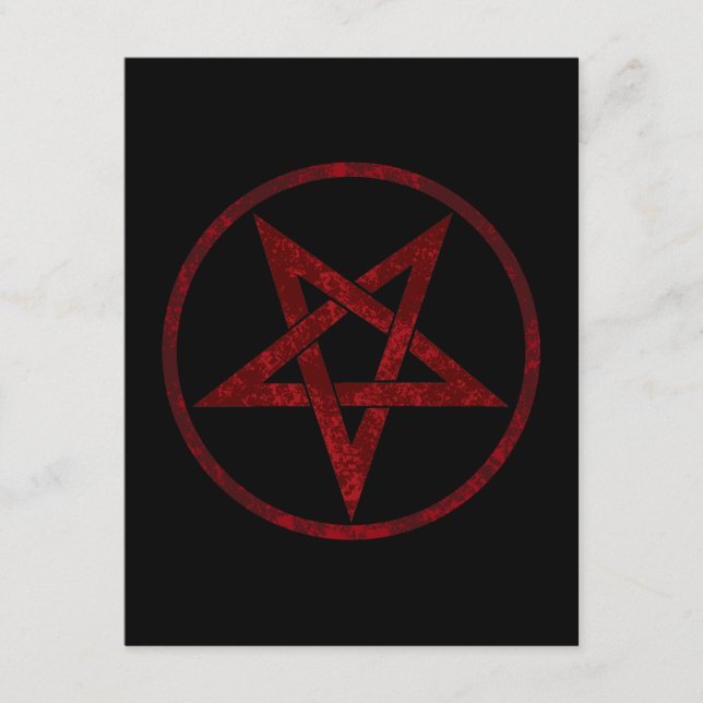 Red Devil Pentagram Enclosure Card (Front)