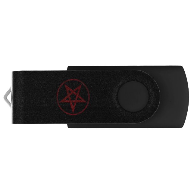 Red Devil Pentagram Flash Drive (Back)