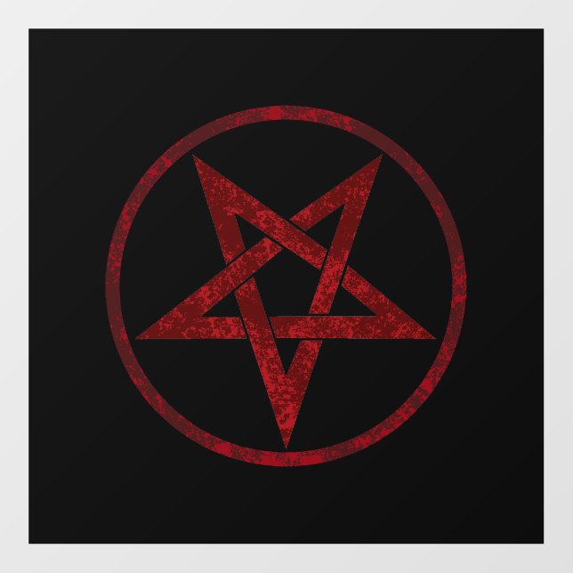 Red Devil Pentagram Floor Decals (Front)