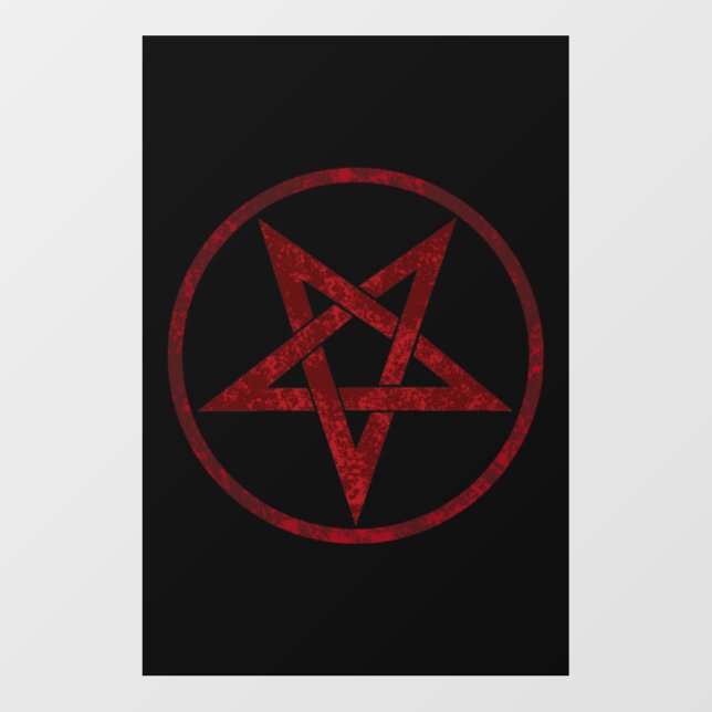 Red Devil Pentagram Floor Decals (Front)