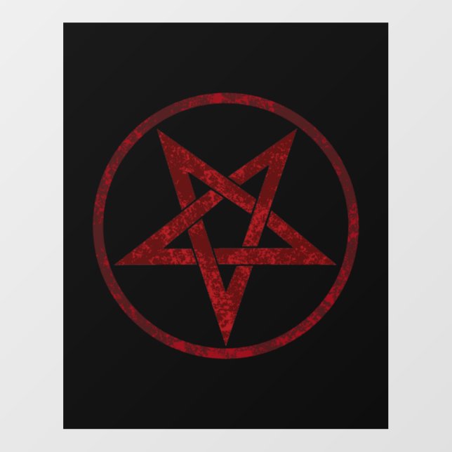 Red Devil Pentagram Floor Decals (Front)