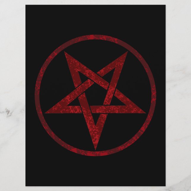 Red Devil Pentagram Flyer (Front)