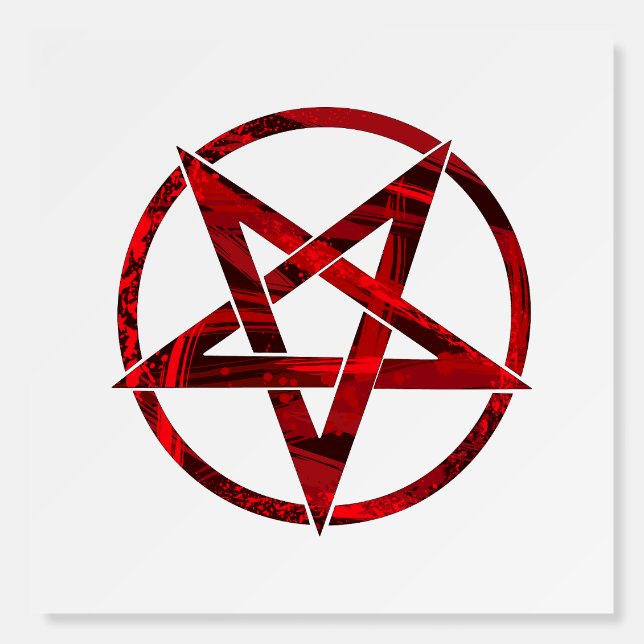 Red Devil Pentagram Foam Board (Front)