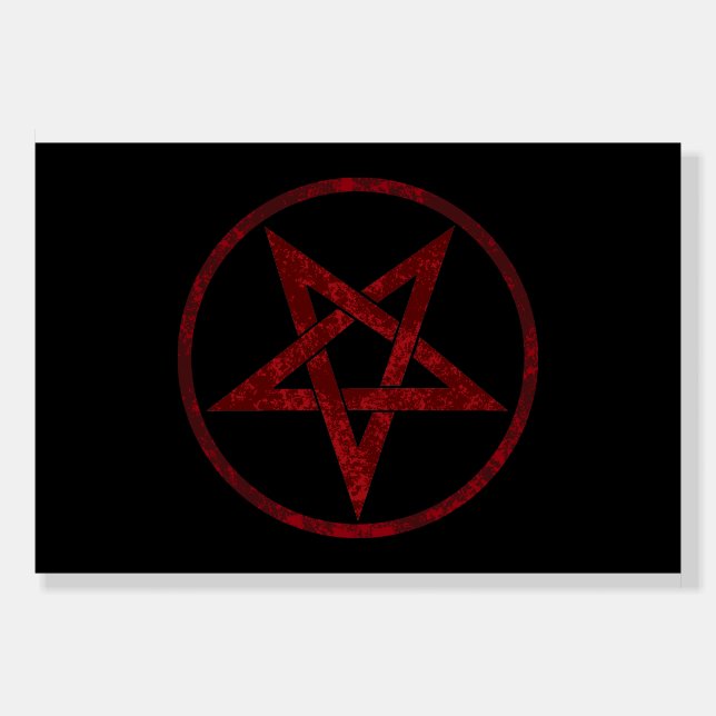 Red Devil Pentagram Foam Board (Front)