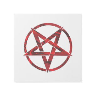 Red Devil Pentagram Gallery Wrap