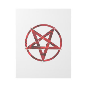 Red Devil Pentagram Gallery Wrap