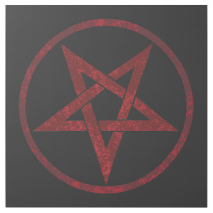 Red Devil Pentagram Gallery Wrap