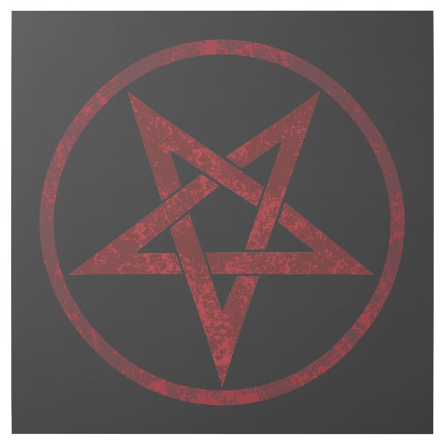 Red Devil Pentagram Gallery Wrap (Front)