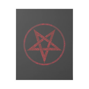 Red Devil Pentagram Gallery Wrap