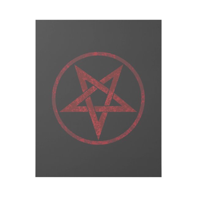 Red Devil Pentagram Gallery Wrap (Front)