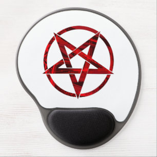 Red Devil Pentagram Gel Mouse Pad