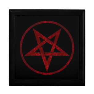 Red Devil Pentagram Gift Box