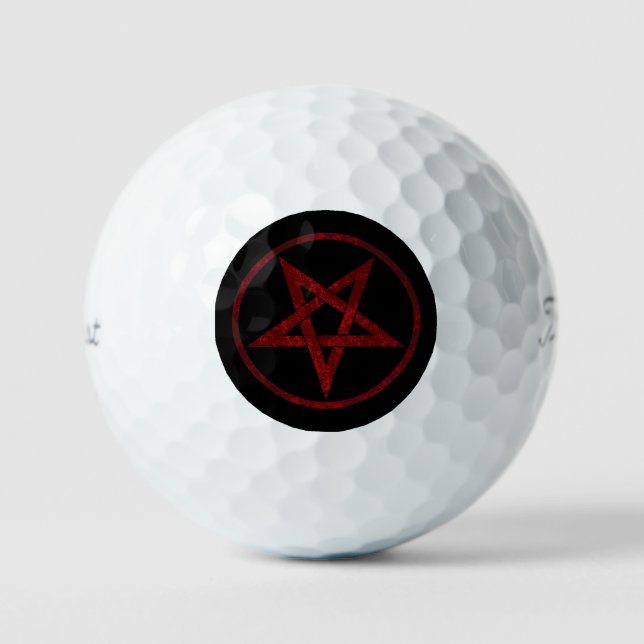 Red Devil Pentagram Golf Balls (Front)