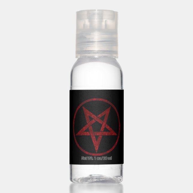 Red Devil Pentagram Hand Sanitizer (Front)
