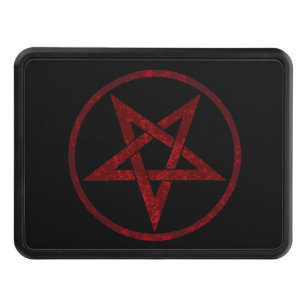 Red Devil Pentagram Hitch Cover