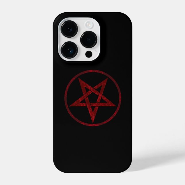 Red Devil Pentagram iPhone Case (Back)