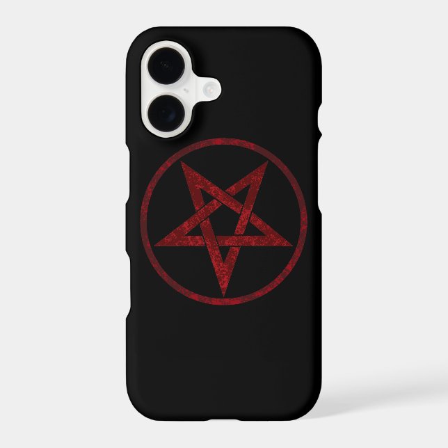 Red Devil Pentagram Iphone Case (Back)
