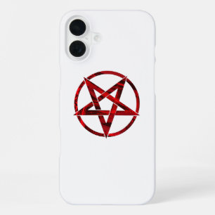 Red Devil Pentagram iPhone 16 Plus Case