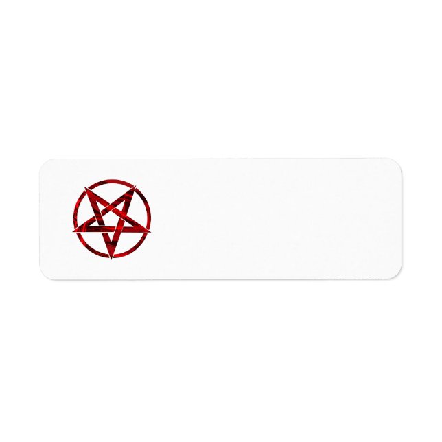 Red Devil Pentagram Label (Front)