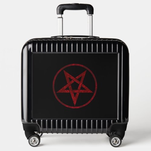 Red Devil Pentagram Luggage