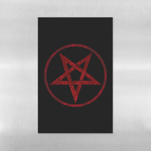 Red Devil Pentagram Magnetic Dry Erase Sheet
