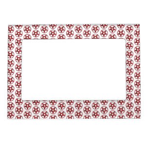 Red Devil Pentagram Magnetic Frame