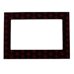 Red Devil Pentagram Magnetic Frame