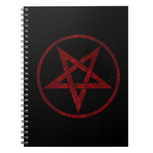 Red Devil Pentagram Notebook