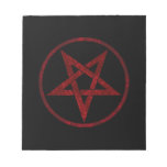 Red Devil Pentagram Notepad