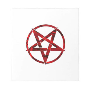 Red Devil Pentagram Notepad