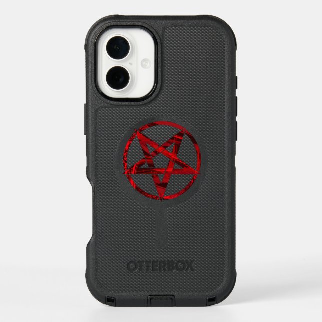 Red Devil Pentagram Otterbox iPhone Case (Back)