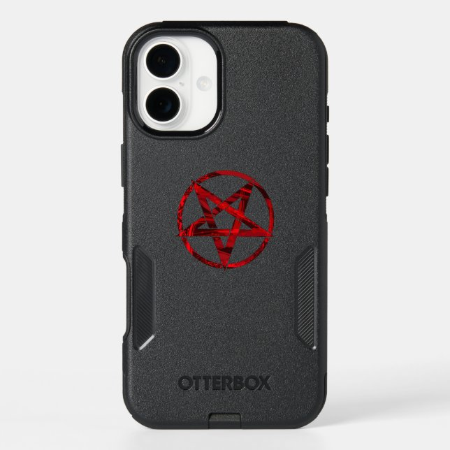 Red Devil Pentagram Otterbox iPhone Case (Back)