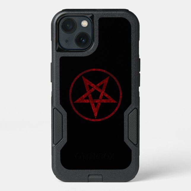 Red Devil Pentagram Otterbox iPhone Case (Back)