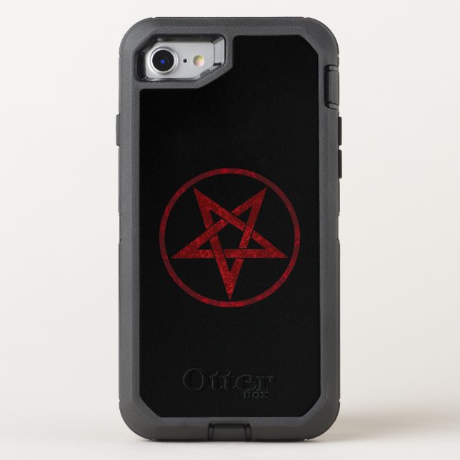 Red Devil Pentagram Otterbox iPhone Case (Back)