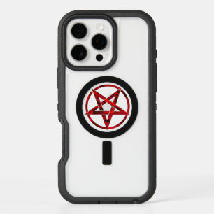 Red Devil Pentagram iPhone 16 Pro Max Case