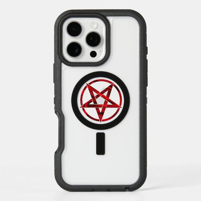 Red Devil Pentagram Otterbox iPhone Case (Back)
