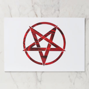 Red Devil Pentagram Paper Pad