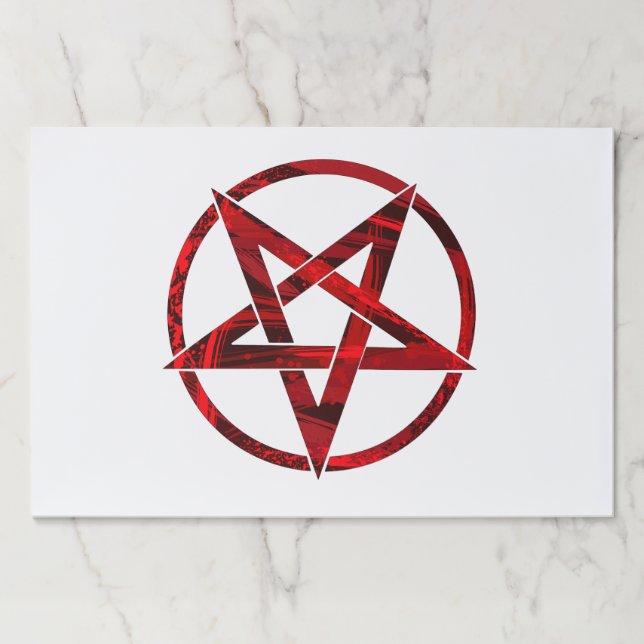 Red Devil Pentagram Paper Pad (Front)