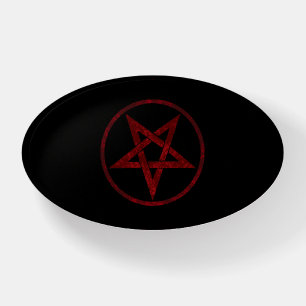 Red Devil Pentagram Paperweight