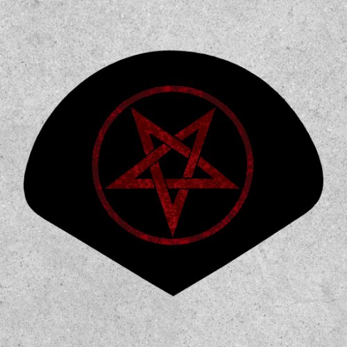 Red Devil Pentagram Patch