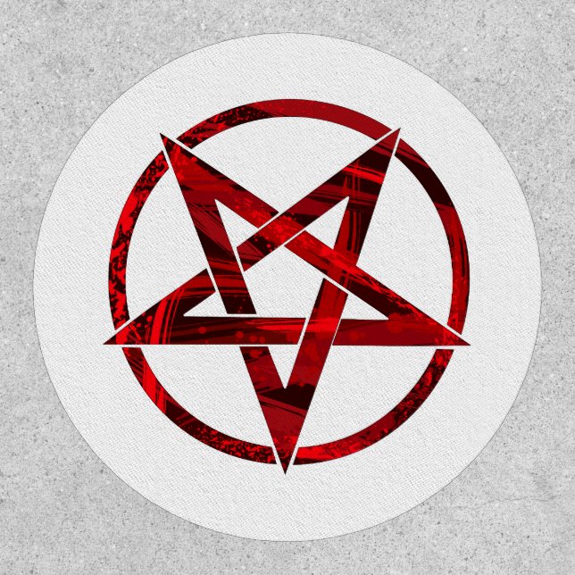 Red Devil Pentagram Patch (Front)