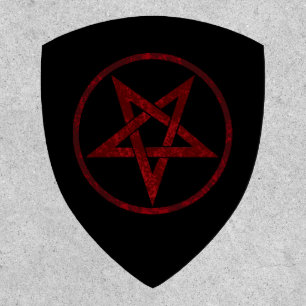 Red Devil Pentagram Patch