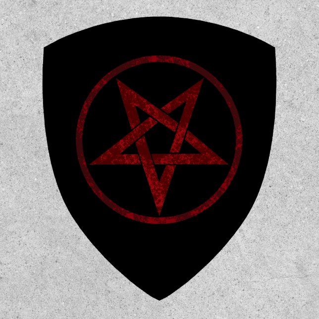 Red Devil Pentagram Patch (Front)