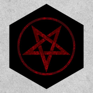 Red Devil Pentagram Patch