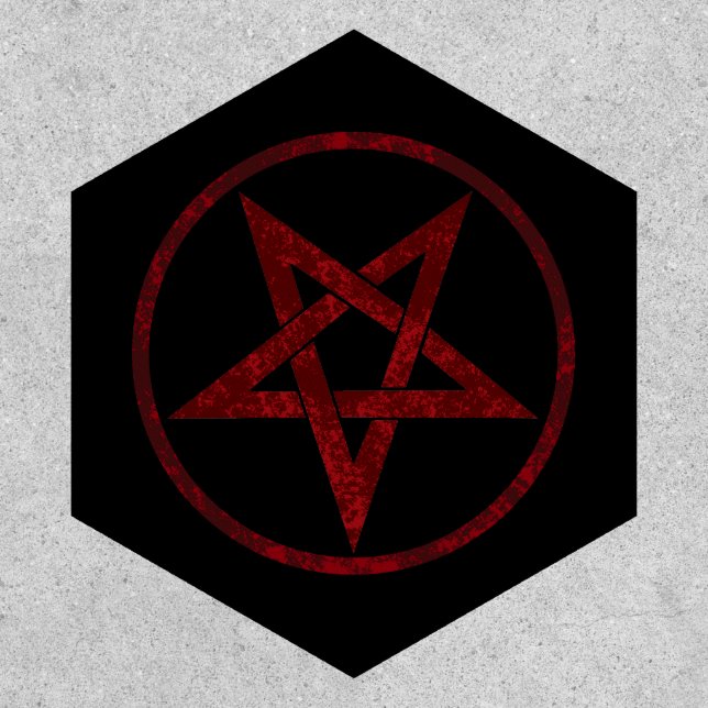 Red Devil Pentagram Patch (Front)