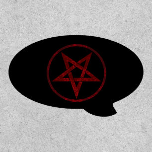 Red Devil Pentagram Patch