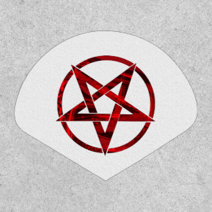 Red Devil Pentagram Patch