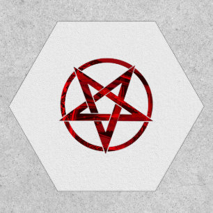 Red Devil Pentagram Patch