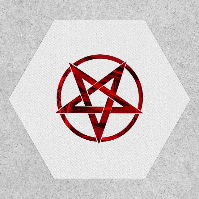 Red Devil Pentagram Patch (Front)
