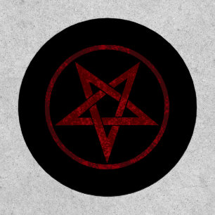 Red Devil Pentagram Patch
